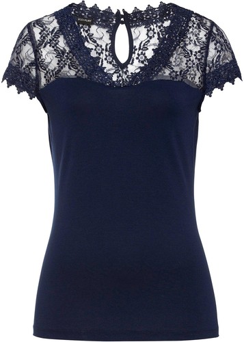 Shirt mit spitze 40 42 - mit, gr.