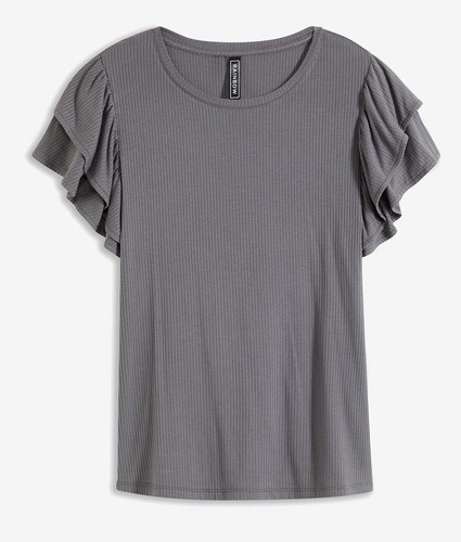 Shirt mit volantärmel - shirt,