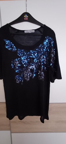 Sommer oberteil dunkelblau mit - sommer,