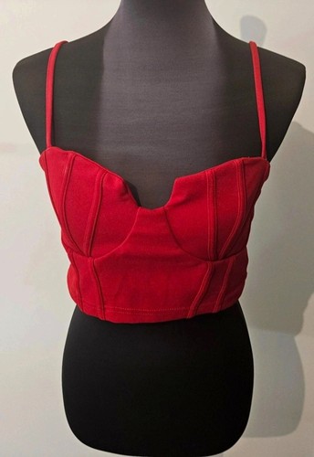 Rotes shein bustier crop top - top, /