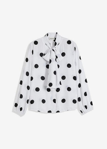 Bluse schwarz weiß - bluse, gr.