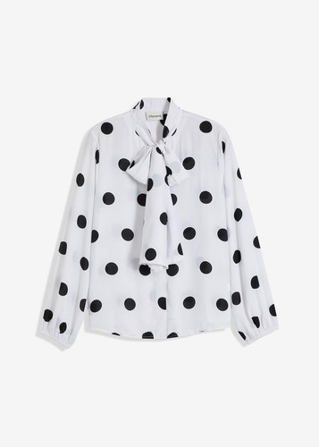 Bluse schwarz weiß - gr., 40