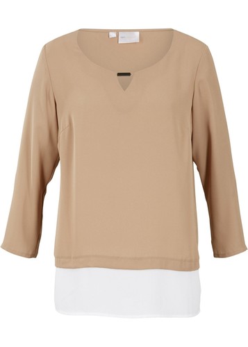 Neu tunika taupe weiß - neu, 40