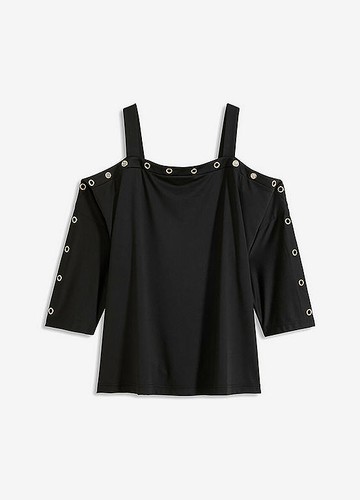 Langarmshirt mit ösen - langarmshirt,
