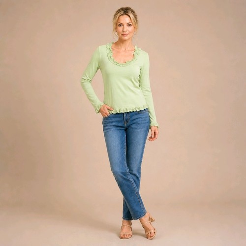 Damen langarmshirt grün - damen,