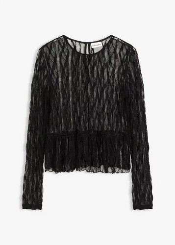 Langarmshirt aus spitze - aus, gr