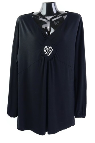 Langarmshirt 40 schwarz - langarmshirt,